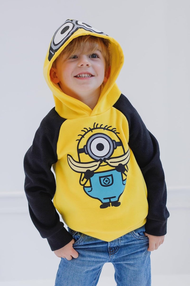 Despicable Me Minions Fleece Pullover Hoodie Toddler to Big Kid - Image 2